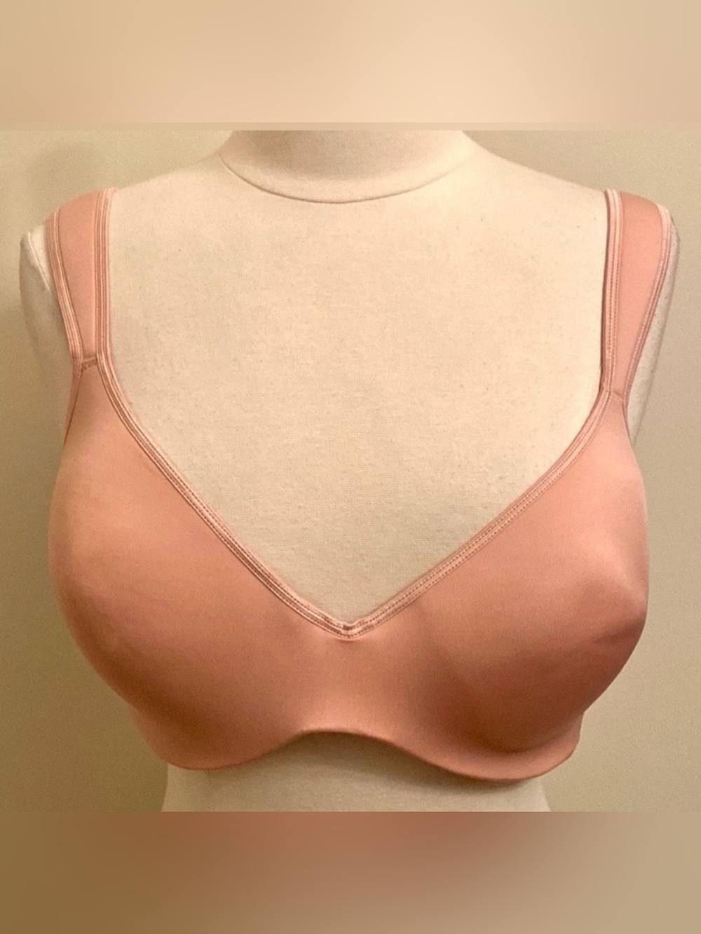 Adrienne Vittadini Studio Pink SZ 40D Romantic Boho Underwire Wide Strap Bra
